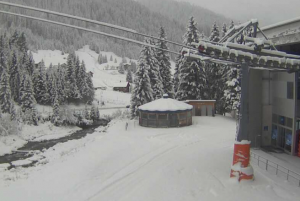 sneeuw in de alpen