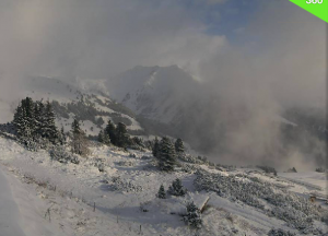 sneeuw in de alpen